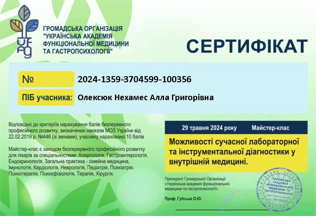 Олексюк-Нехамес Алла Григорівна