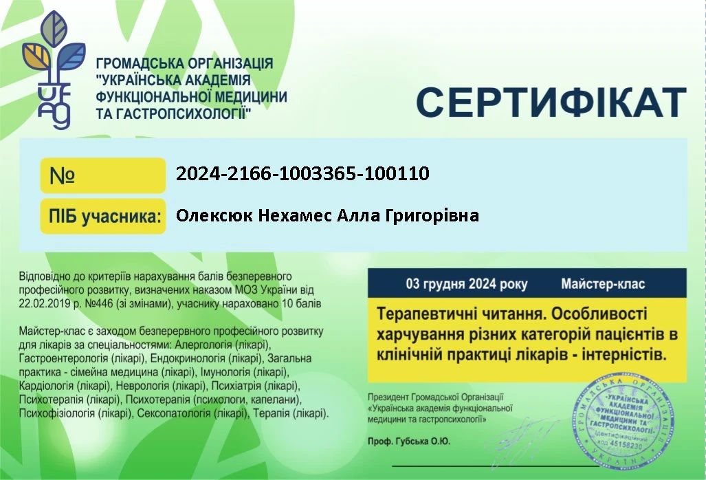 Олексюк-Нехамес Алла Григорівна