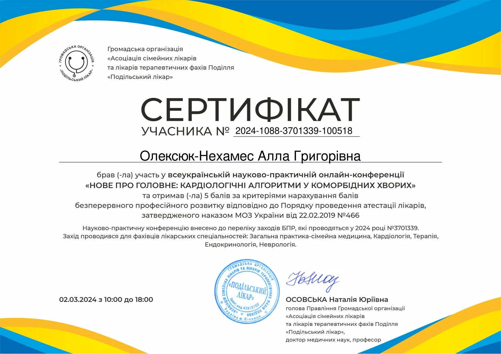 Олексюк-Нехамес Алла Григорівна