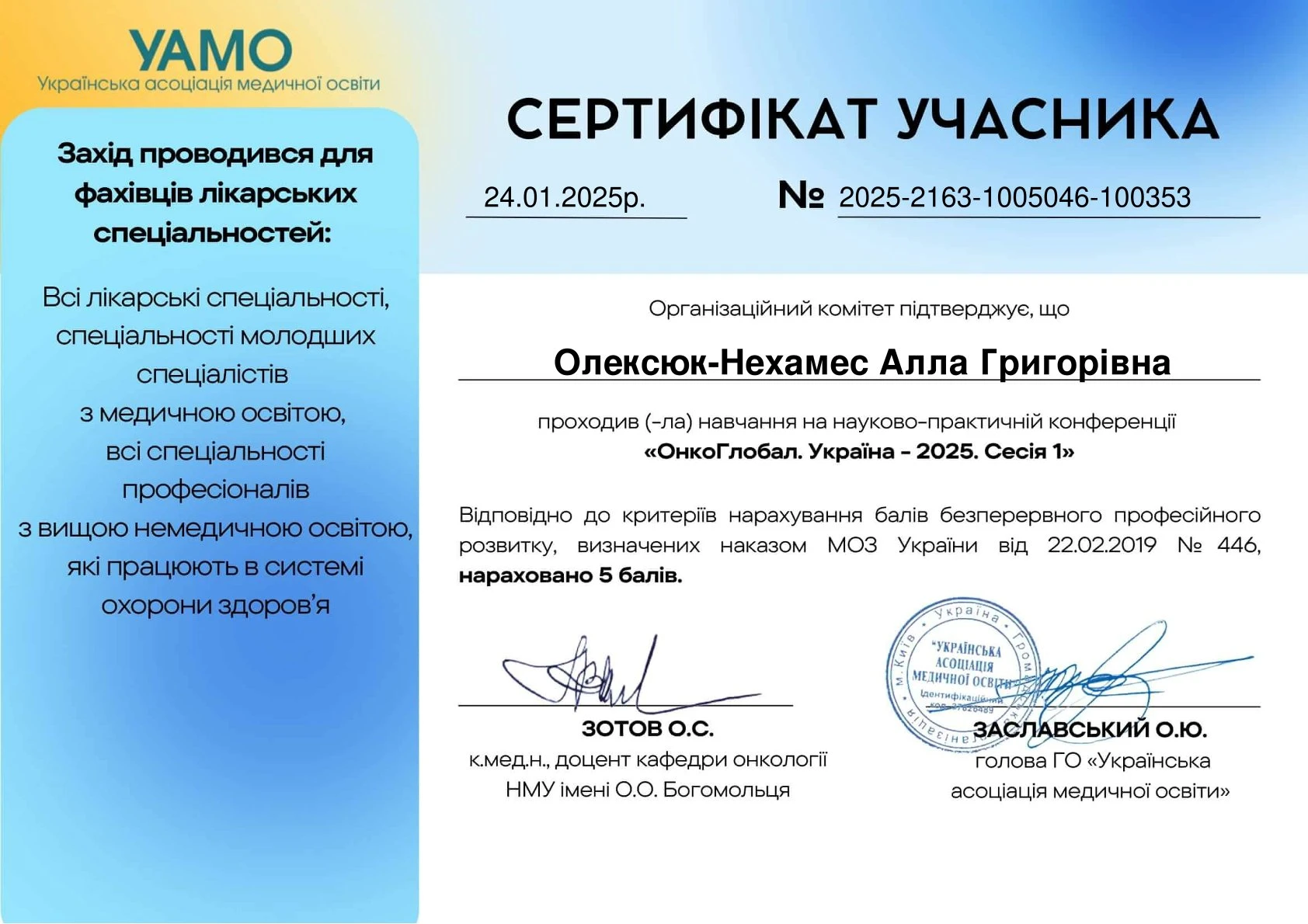 Олексюк-Нехамес Алла Григорівна