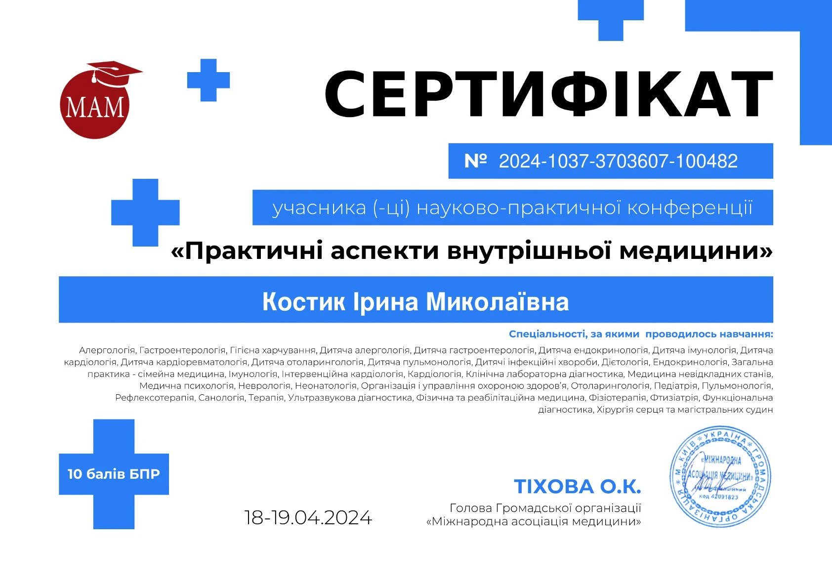 Костик Ірина Миколаївна