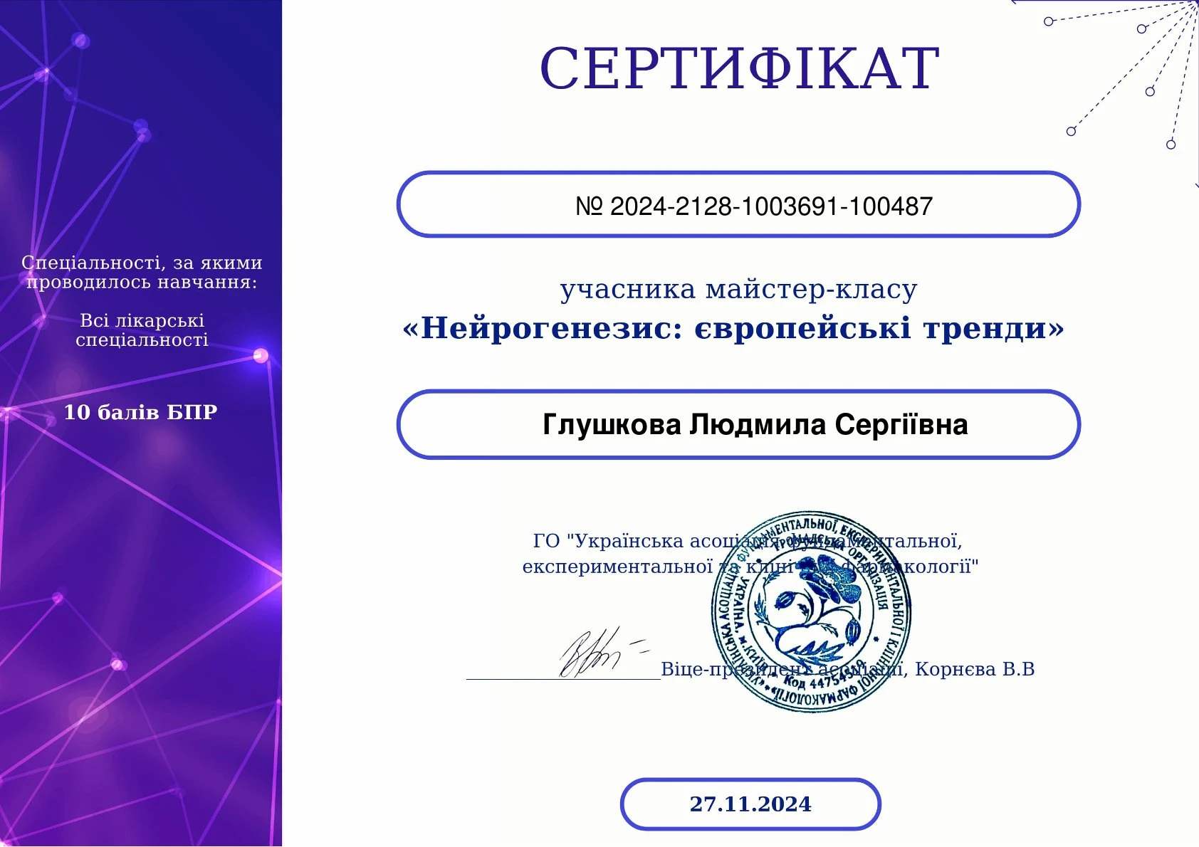 Глушкова Людмила Сергіївна