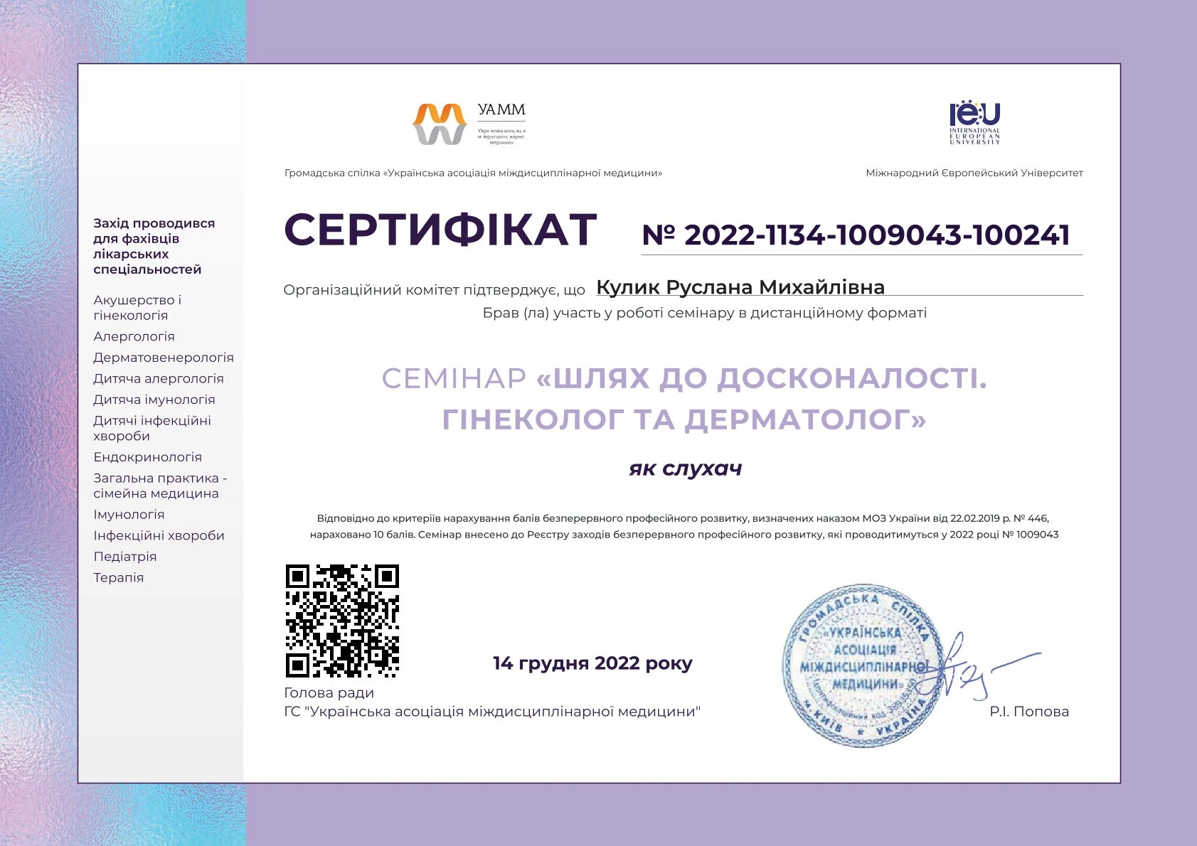 Кулик Руслана Михайлівна