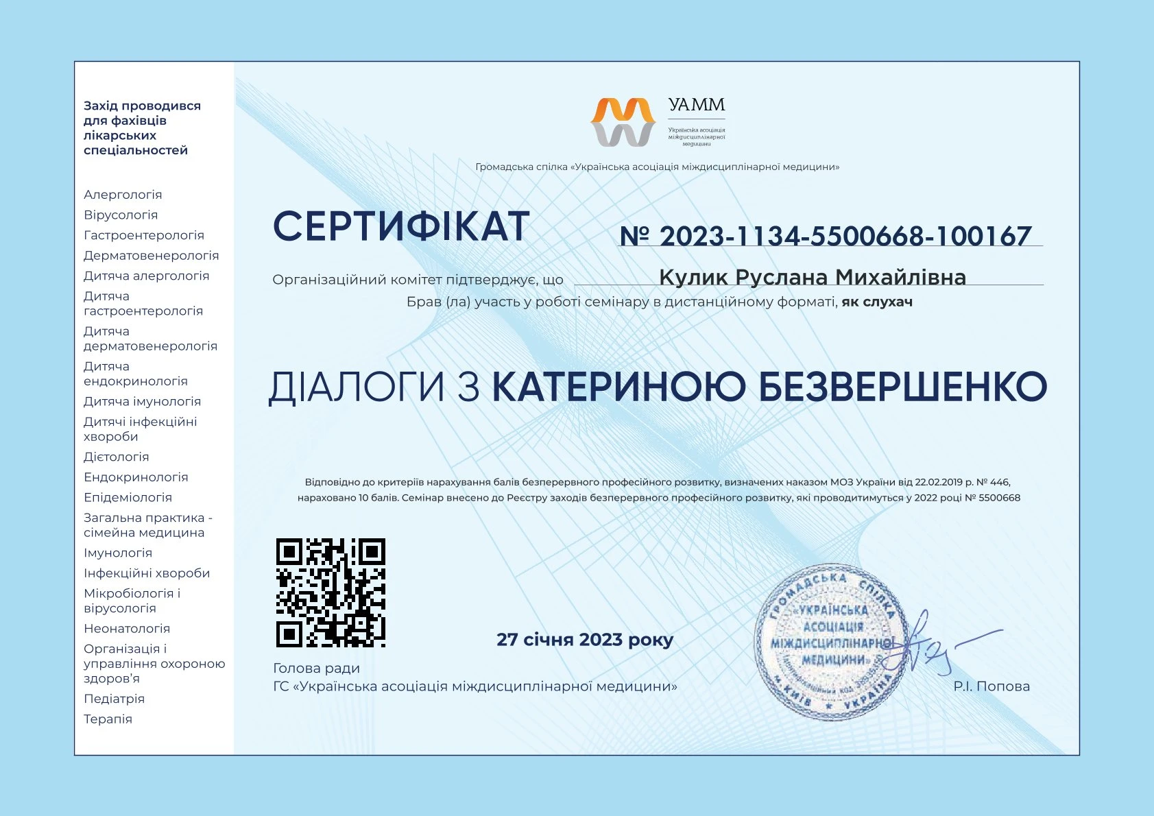 Кулик Руслана Михайлівна