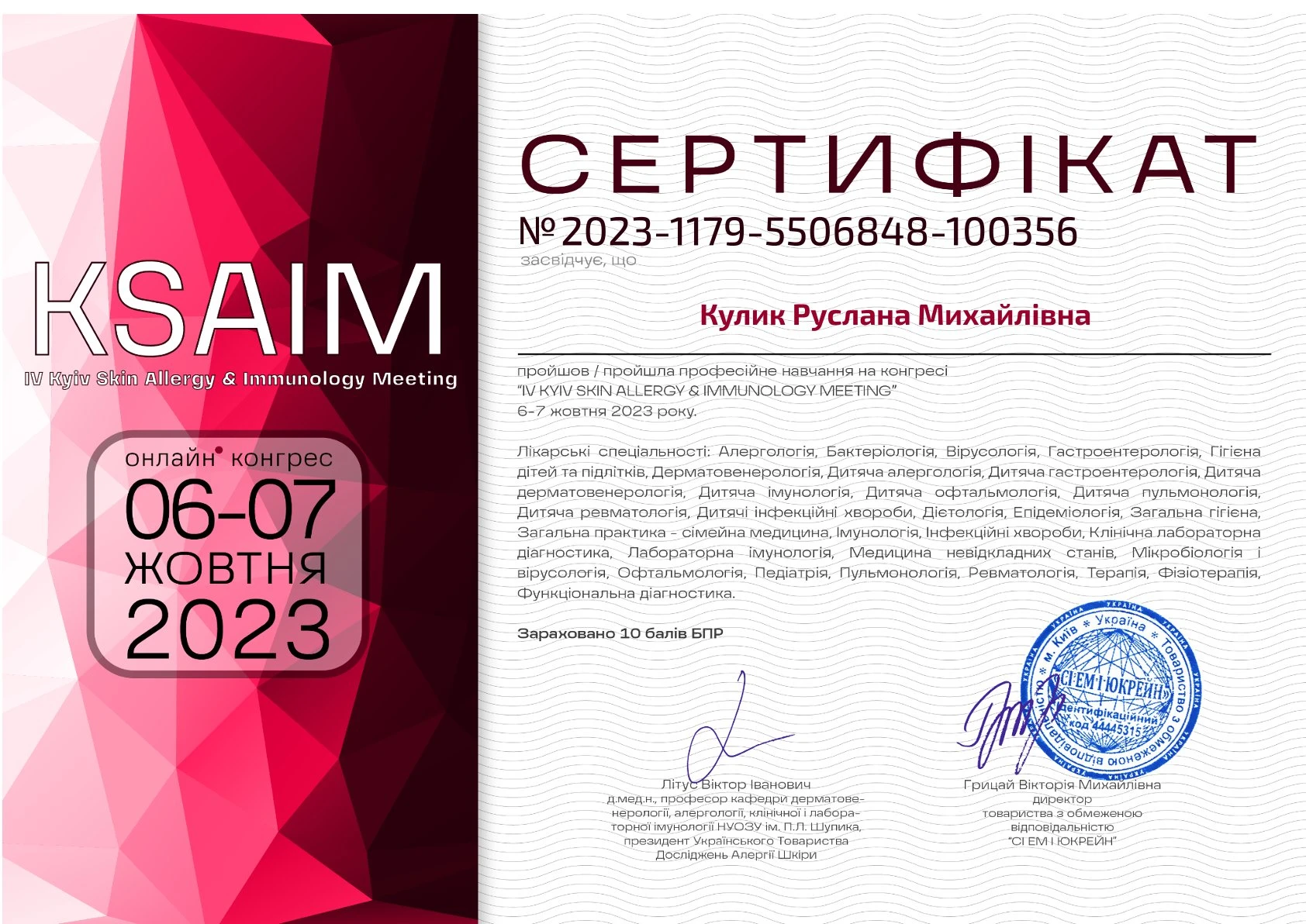 Кулик Руслана Михайлівна