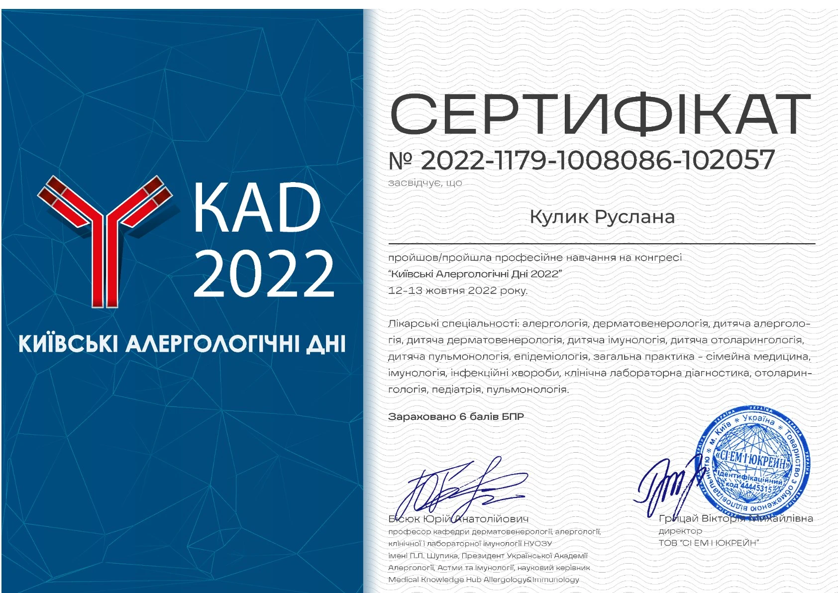 Кулик Руслана Михайлівна