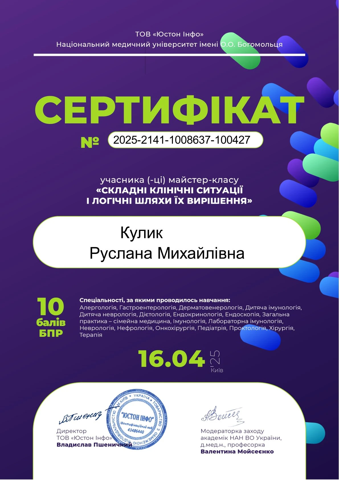 Кулик Руслана Михайлівна