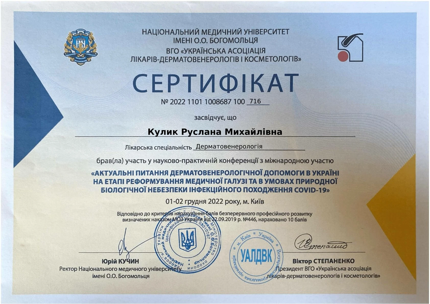 Кулик Руслана Михайлівна