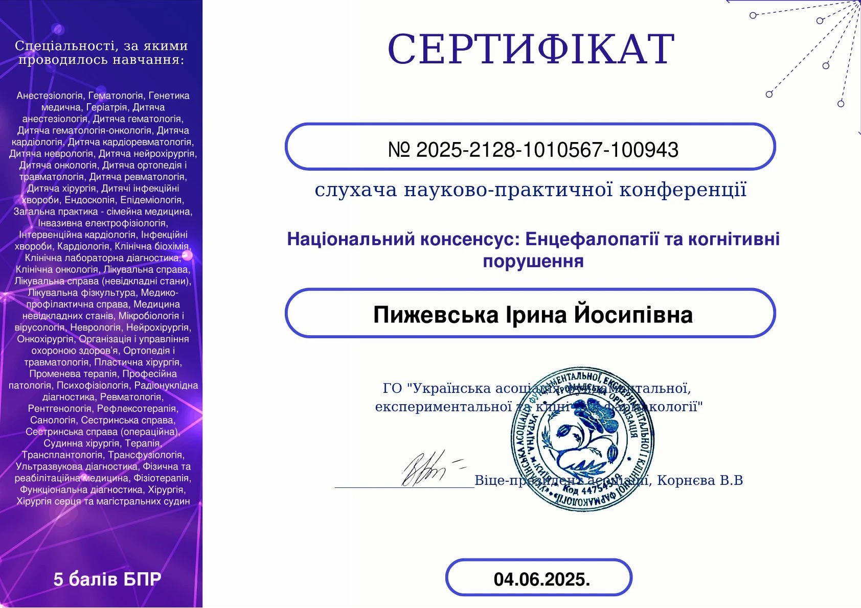 Пижевська Ірина Йосипівна