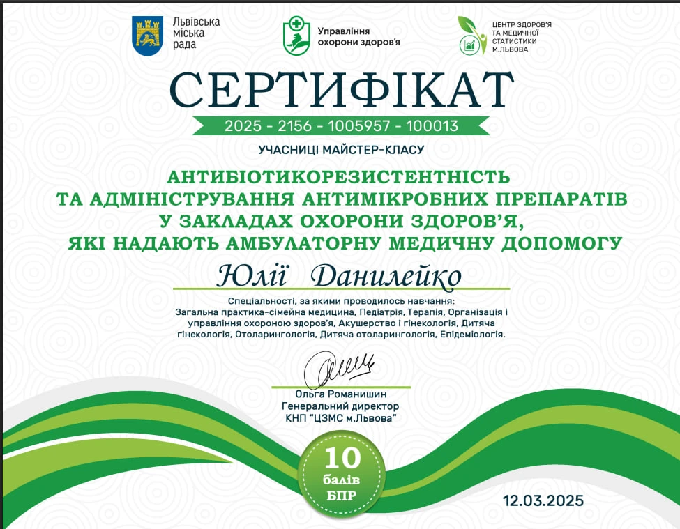Данилейко Юлія Ігорівна