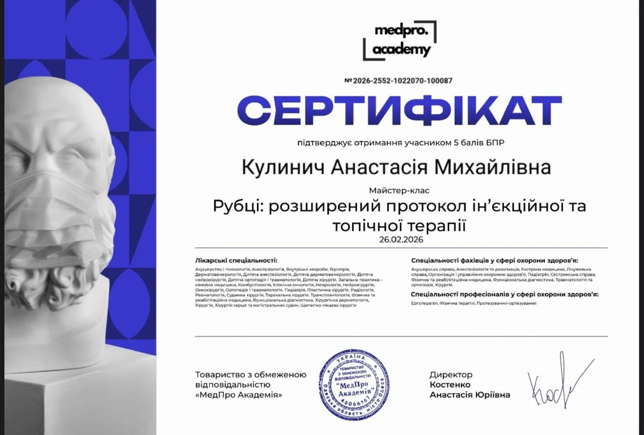 Кулинич Анастасія Михайлівна